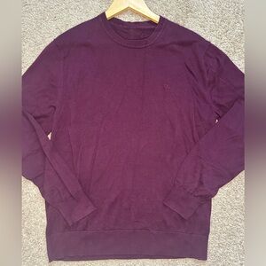 Classic Men's Crewneck Sweater in Deep Purple